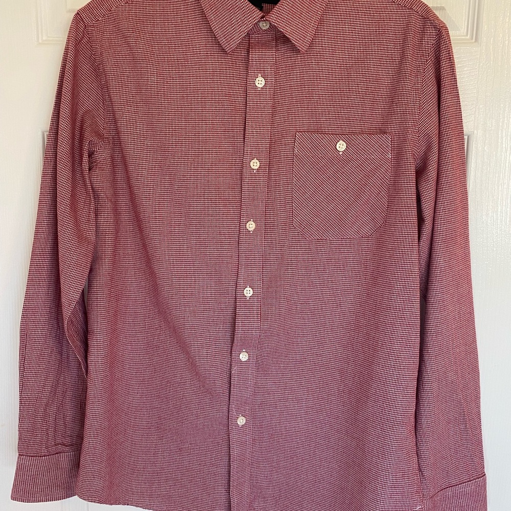 Banana Republic Men's Red Checkered Shirt